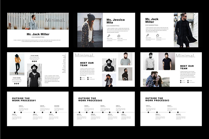 دانلود قالب آماده پاورپوینت Tuxedo Minimal PowerPoint Template دانلود قالب آماده پاورپوینت Tuxedo Minimal PowerPoint Template