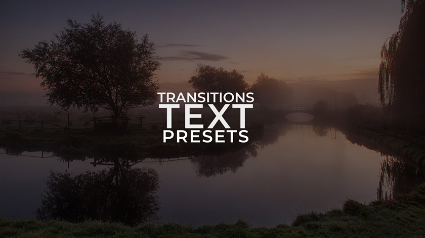 دانلود ترنزیشن تایتل حرفه ای و زیبای پریمیر Text Transitions Presets Premiere Pro دانلود ترنزیشن تایتل حرفه ای و زیبای پریمیر Text Transitions Presets Premiere Pro