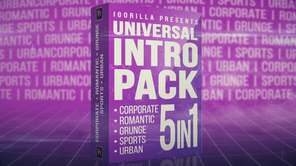 دانلود پکیج پروژه آماده پریمیر با موزیک تیتراژ Universal Intro Pack دانلود پکیج پروژه آماده پریمیر با موزیک تیتراژ Universal Intro Pack