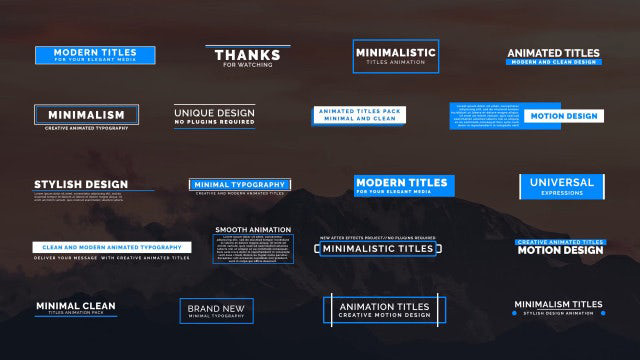دانلود 20 تایتل آماده پریمیر مخصوص فیلم Animated Titles IV دانلود 20 تایتل آماده پریمیر مخصوص فیلم Animated Titles IV