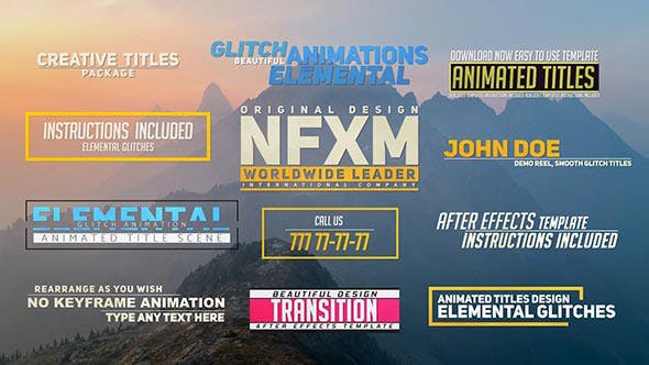 دانلود 21 تایتل رزولوشن 4K آماده افترافکت Creative Titles دانلود 21 تایتل رزولوشن 4K آماده افترافکت Creative Titles