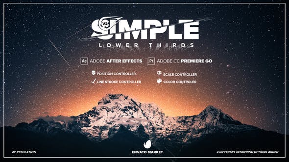 دانلود تایتل رزولوشن 4K آماده افترافکت : زیرنویس Simple Lower Thirds دانلود تایتل رزولوشن 4K آماده افترافکت : زیرنویس Simple Lower Thirds