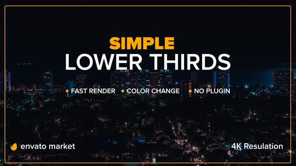 دانلود تایتل رزولوشن 4K آماده افترافکت زیرنویس Minimal Lower Thirds دانلود تایتل رزولوشن 4K آماده افترافکت : زیرنویس Ultra Minimal Lower Thirds