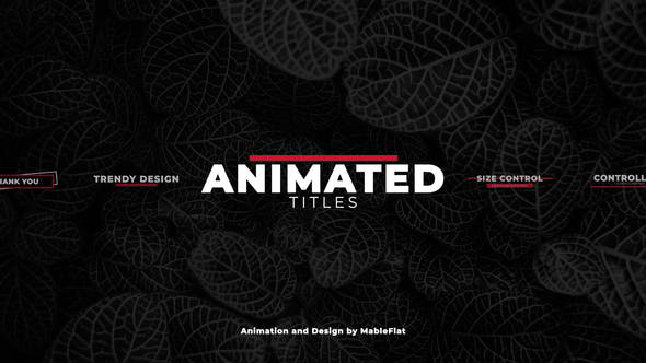 دانلود 18 تایتل آماده متن پریمیر بنام : Animated Titles Pack دانلود 18 تایتل آماده متن پریمیر بنام : Animated Titles Pack