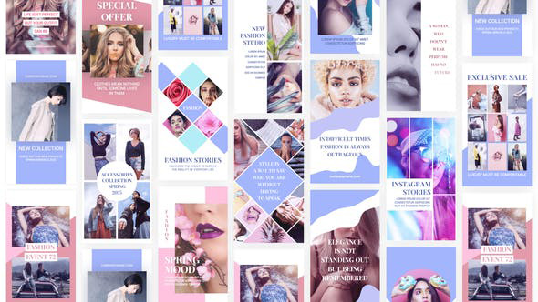 پروژه افترافکت با موزیک استوری اینستاگرام Fashion Instagram Stories پروژه افترافکت با موزیک استوری اینستاگرام Fashion Instagram Stories