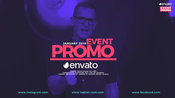 پروژه افترافکت حرفه ای با موزیک معرفی برنامه Event Promo پروژه افترافکت حرفه ای با موزیک معرفی برنامه Event Promo