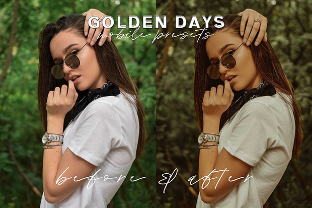 پریست لایت روم 5 عددی مخصوص موبایل : Golden Days Mobile Presets پریست لایت روم 5 عددی مخصوص موبایل : Golden Days Mobile Presets
