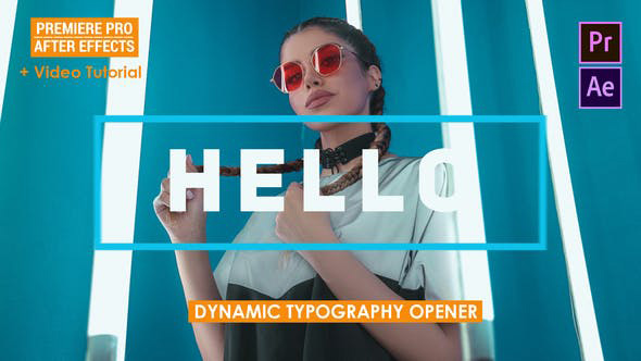 پروژه پریمیر با موزیک تیتراژ و وله Dynamic Typography Opener Mogrt پروژه پریمیر با موزیک تیتراژ و وله Dynamic Typography Opener Mogrt