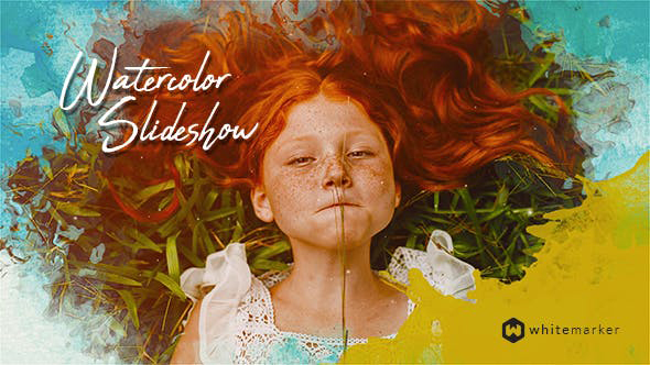 پروژه افترافکت با موزیک اسلایدشو آبرنگی Watercolor Slideshow پروژه افترافکت با موزیک اسلایدشو آبرنگی Watercolor Slideshow