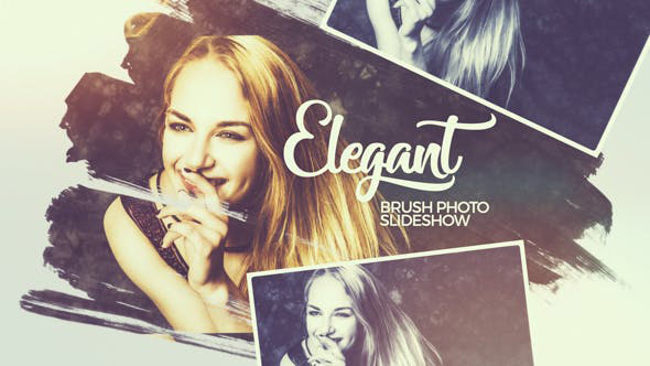 پروژه افترافکت با موزیک اسلایدشو افکت آبرنگی Elegant Brush Photo Slideshow پروژه افترافکت با موزیک اسلایدشو افکت آبرنگی Elegant Brush Photo Slideshow
