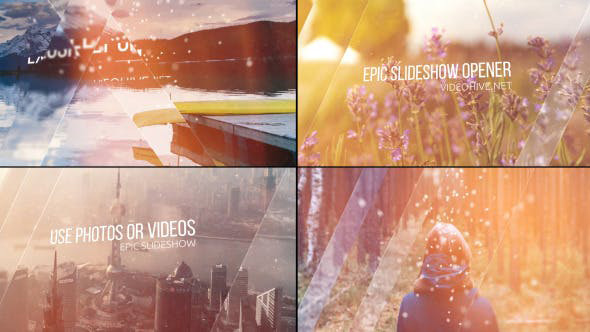 پروژه افترافکت با موزیک اسلایدشو مدرن Epic Slideshow Opener پروژه افترافکت با موزیک اسلایدشو مدرن Epic Slideshow Opener