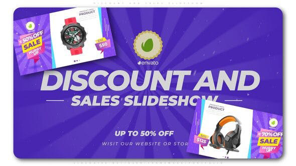 پروژه افترافکت با موزیک تبلیغات حراج محصولات Discount and Sales Slideshow پروژه افترافکت با موزیک تبلیغات حراج محصولات Discount and Sales Slideshow