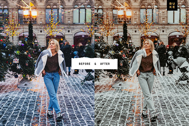 پریست لایت روم دسکتاپ و موبایل تم زمستانی Christmas Me Lightroom Bundle پریست لایت روم دسکتاپ و موبایل تم زمستانی Christmas Me Lightroom Bundle