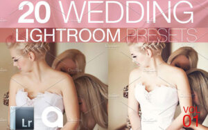 دانلود 20 پریست لایت روم عکس عروسی Wedding Lightroom Presets