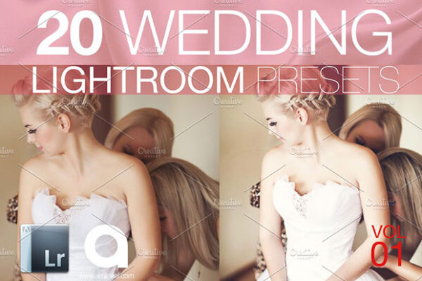 دانلود 20 پریست لایت روم عکس عروسی Wedding Lightroom Presets