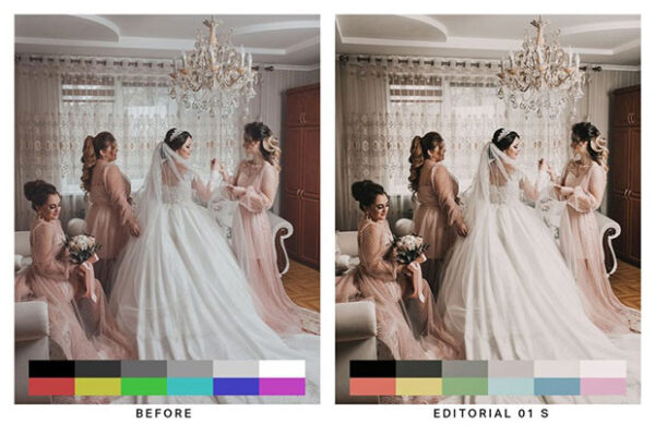 35 پریست لایت روم عروسی تم عروس زیبا Beautiful Brides Lightroom Presets
