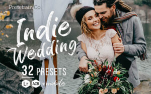 32 پریست لایت روم تنظیم رنگ عکس عروسی Indie Wedding Presets