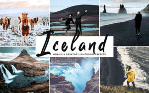 34 پریست لایت روم و کمرا راو تم جزیره ایسلند Iceland Mobile And Desktop Lightroom Presets