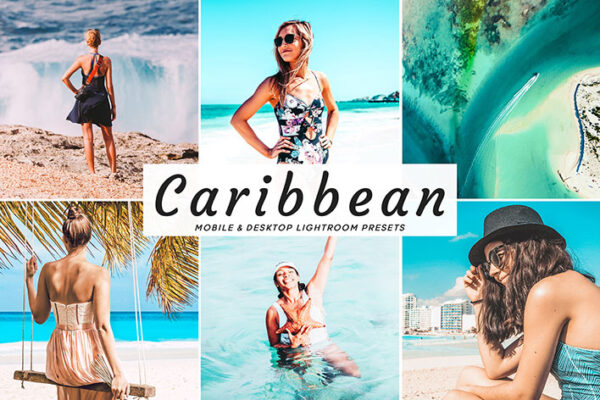 34 پریست لایت روم و کمرا راو تم دریای کارائیب Caribbean Mobile And Desktop Lightroom Presets