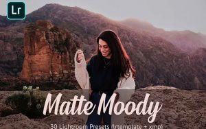 30 پریست آماده لایتروم و براش با افکت های سینمایی Matte Moody Presets Lightroom