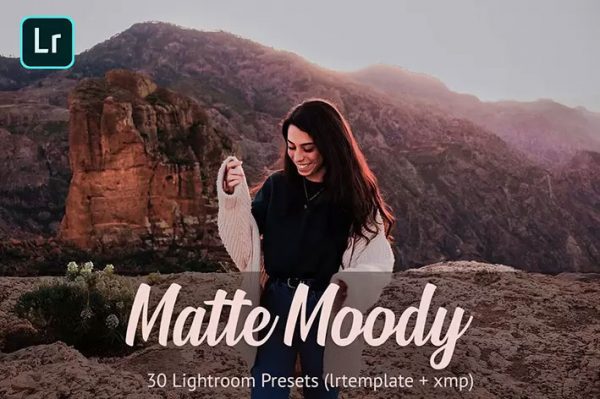 30 پریست آماده لایتروم و براش با افکت های سینمایی Matte Moody Presets Lightroom