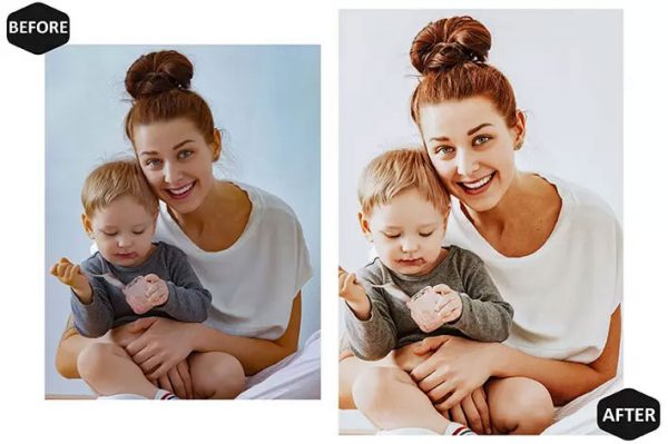 پریست لایت روم حرفه ای مادر و کودک Motherhood Lightroom Presets mom blogger