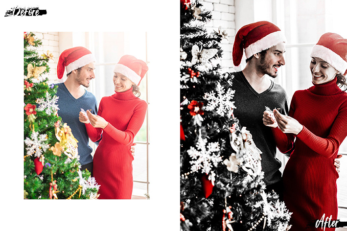 کریسمس ۲۰۲۱ پکیج اکشن فتوشاپ و لات رنگی و پریست کمرا راو فتوشاپ Photoshop Actions, ACR, LUT Presets