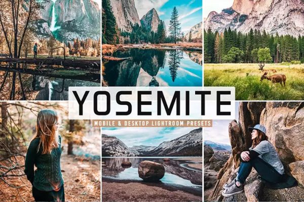 ۴۰ پریست لایت روم و پریست Camera Raw و اکشن فتوشاپ یوسمتی کالیفرنیا Yosemite Pro Lightroom Presets