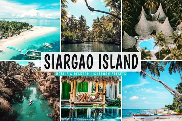 ۴۰ پریست لایت روم و پریست کمرا راو و اکشن فتوشاپ جزیره سیارگائو Siargao Island Lightroom Presets