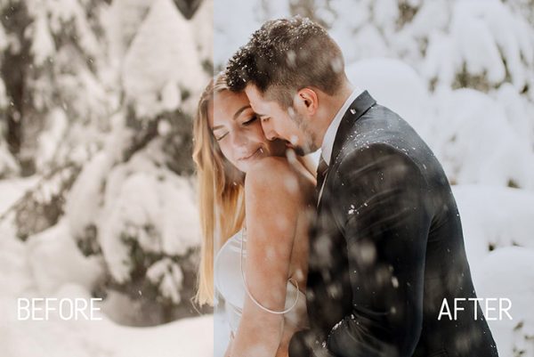 14 پریست لایت روم عروسی زمستانی Winter Wedding Lightroom Presets