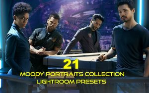 21 پریست رنگی سینمایی پرتره لایت روم Moody Portraits Collection Lightroom Presets (1)