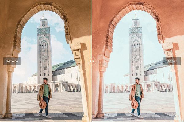 34 پریست لایت روم و Camera Raw و اکشن کمرا راو فتوشاپ تم مراکش Marrakech Lightroom Presets