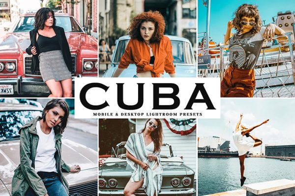 34 پریست لایت روم و Camera Raw و اکشن کمرا راو فتوشاپ تم کوبا Cuba Lightroom Presets
