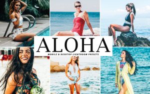 34 پریست لایت روم و Camera Raw و اکشن کمرا راو فتوشاپ هاوایی Aloha Lightroom Presets