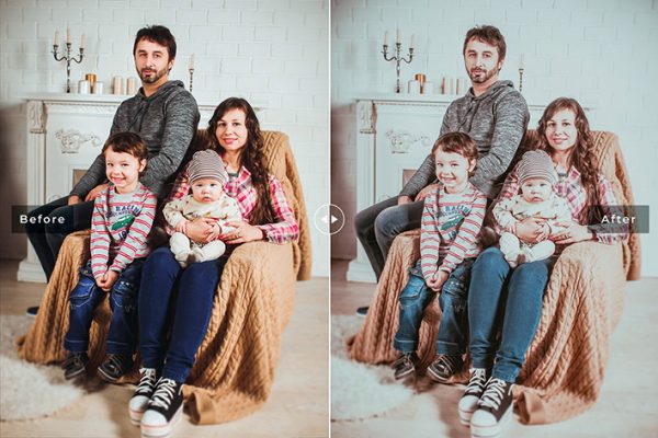 34 پریست لایت روم و کمرا راو و اکشن کمرا راو فتوشاپ عکس خانوادگی Family Professional Lightroom Presets