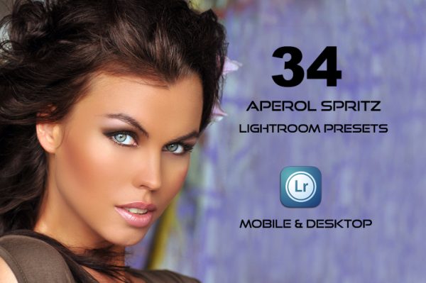 34 پریست لایت روم پرتره و کمرا راو و اکشن کمرا راو فتوشاپ Aperol Spritz Lightroom Presets