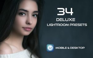 34 پریست لایت روم پرتره و کمرا راو و اکشن کمرا راو فتوشاپ Deluxe Lightroom Presets