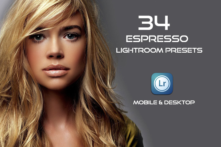 34 پریست لایت روم پرتره و کمرا راو و اکشن کمرا راو فتوشاپ Espresso Lightroom Presets