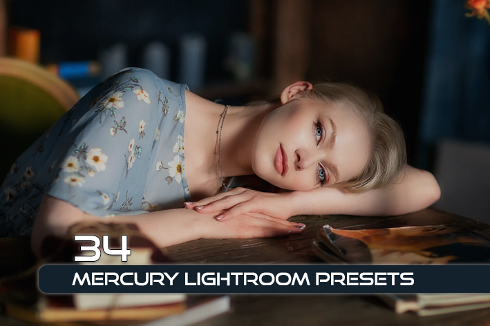 34 پریست لایت روم پرتره و کمرا راو و اکشن کمرا راو فتوشاپ Mercury Lightroom Presets