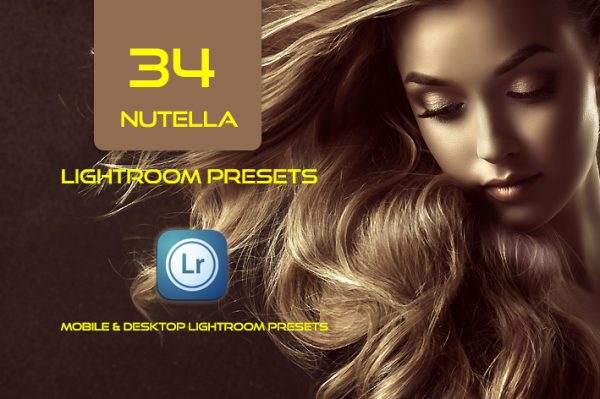 34 پریست لایت روم پرتره و کمرا راو و اکشن کمرا راو فتوشاپ Nutella Lightroom Presets