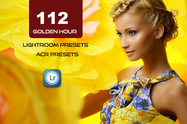 112 پریست لایت روم رنگی طلایی و پریست کمراراو Golden Hour Lightroom ACR Presets