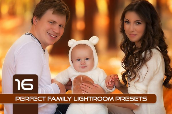 16 پریست رنگی لایت روم تم خانواده کامل Perfect Family Lightroom Presets