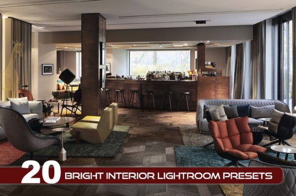 20 پریست لایت روم دکوراسیون داخلی Bright Interior Lightroom Presets
