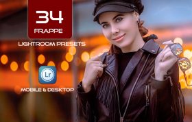 34 پریست لایت روم پرتره و کمرا راو و اکشن کمرا راو فتوشاپ Frappe Lightroom Presets