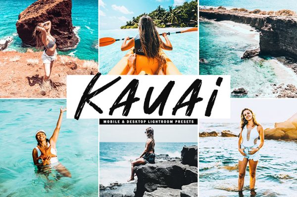 34 پریست لایتروم و Camera Raw و اکشن کمرا راو فتوشاپ تم کائوآئی Kauai Lightroom Presets