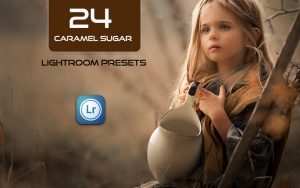 24 پریست لایت روم رنگی تم قهوه ای کارامل Caramel Sugar Lightroom Presets