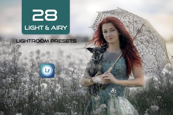 28 پریست لایت روم حرفه ای تم رنگی روشن Light & Airy Lightroom presets