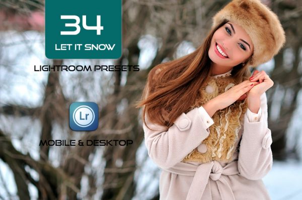 34 پریست لایت روم زمستان و Camera Raw و اکشن کمرا راو فتوشاپ Let It Snow Lightroom Presets