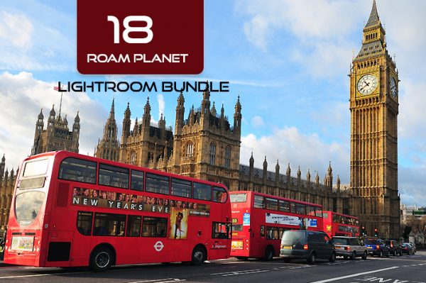 18 پریست لایت روم حرفه ای مسافرت Roam Planet Lightroom Bundle