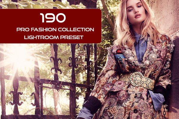 190 پریست لایت روم حرفه ای فشن Pro Fashion Collection Lightroom Preset